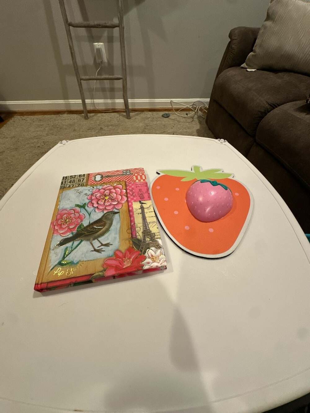 Pip Studio Decorative Address Journal and Strawberry Novelty Computer Mouse